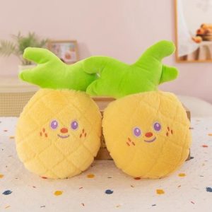 a pair of cute animal plush dolls 014