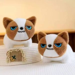 a pair of cute animal plush dolls 012